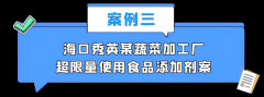 2025年海口市食物添加剂违法违规专项整治典型案